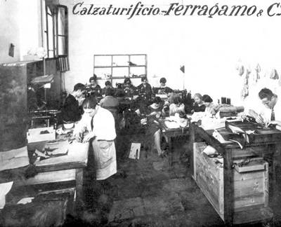 1927年のフェラガモ創業時